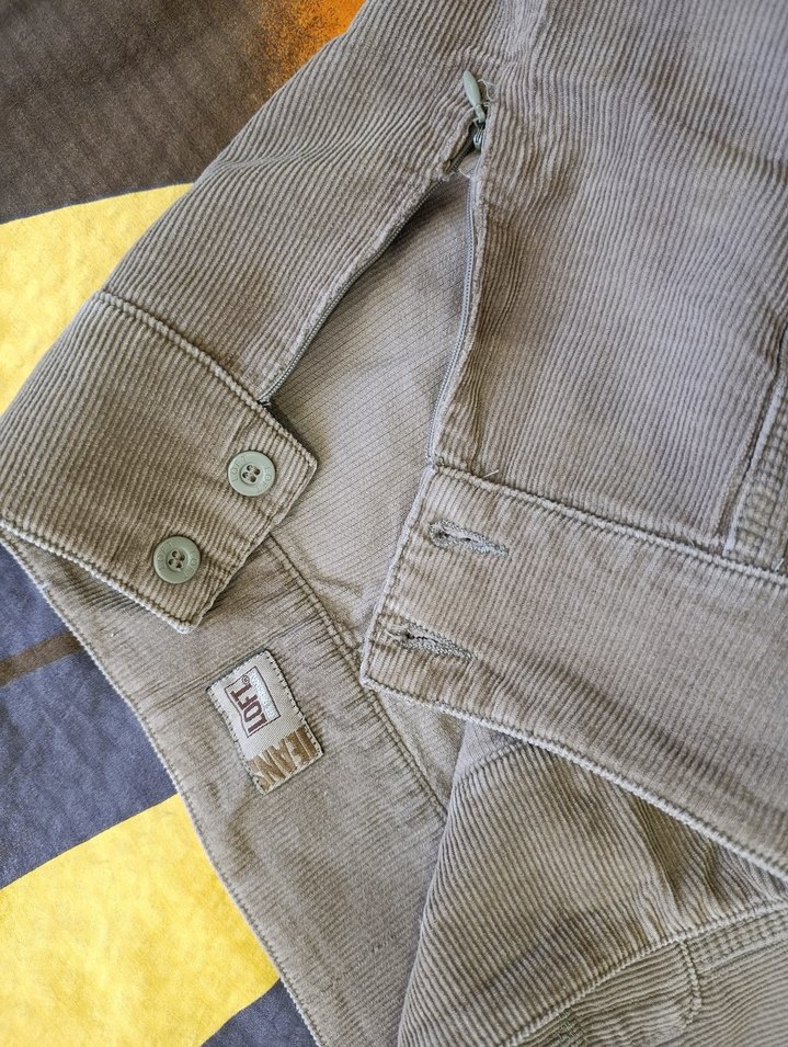 Düğmeli Bej Keten Kadın Etek - Görsel 5