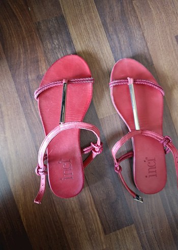 Kırmızı Bantlı Bohem  Sandalet - Görsel 5