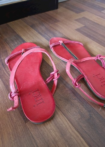 Kırmızı Bantlı Bohem  Sandalet - Görsel 4