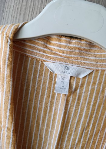 Kadın Bej Midi Keten Bohem Elbise - Görsel 3