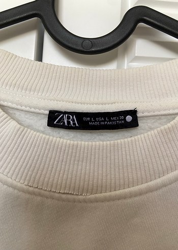 m Beden Zara Beyaz Sweatshirt