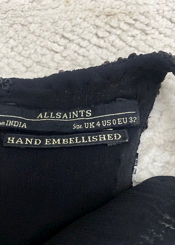 Siyah pullu Örgü Kolsuz Kadın bluz - Görsel 4