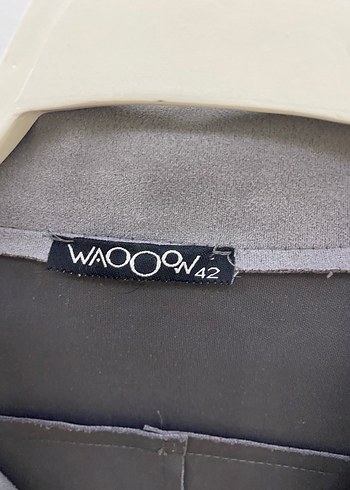 Gri Süet Kemerli Biker Kadın Ceket - Görsel 3