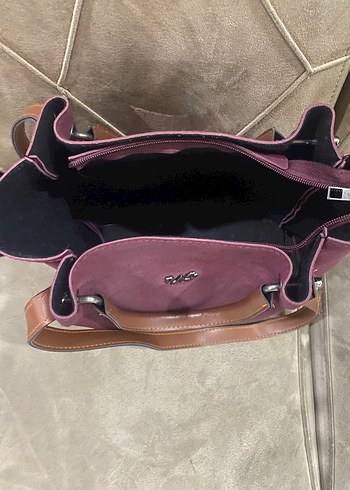 Bagmori marka Mor Süet Kadın Çanta - Görsel 3