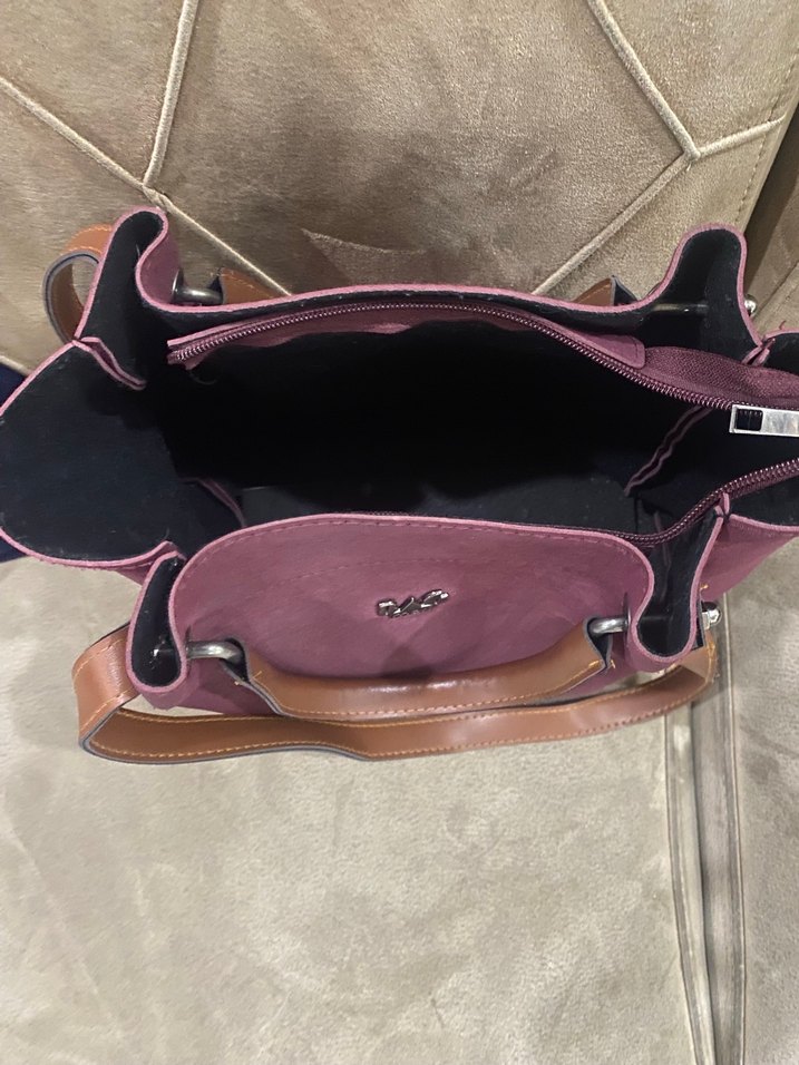 Bagmori marka Mor Süet Kadın Çanta - Görsel 3