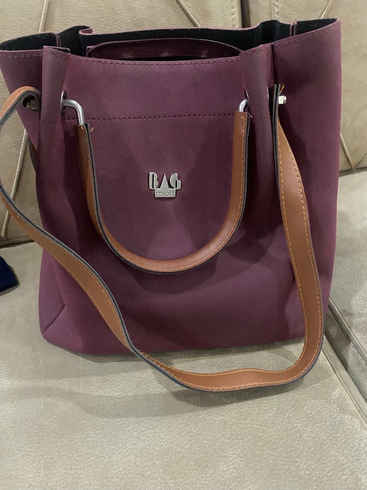 Bagmori marka Mor Süet Kadın Çanta - Görsel 2