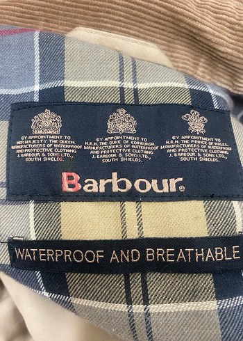 Barbour Bej Kadın Denim Trençkot - Görsel 5