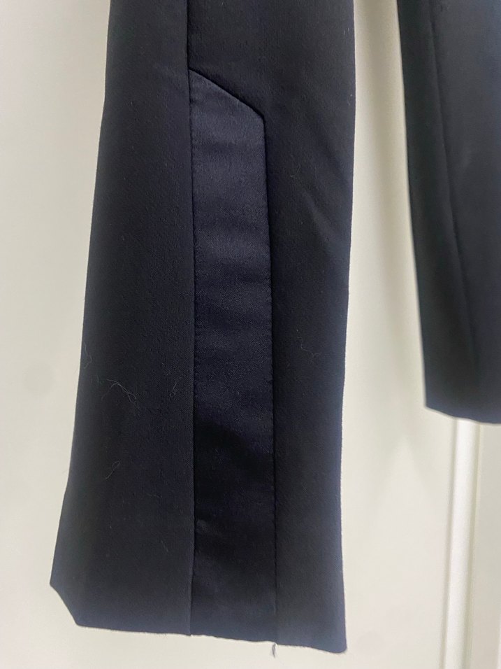 Zara marka Siyah Midi Kadın Kumaş Pantolon - Görsel 3