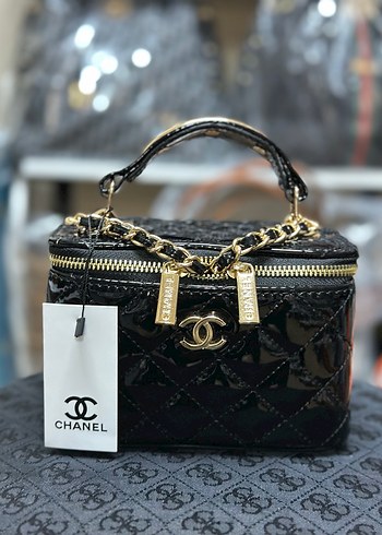 Zincir Detaylı Siyah Chanel Deri Çanta