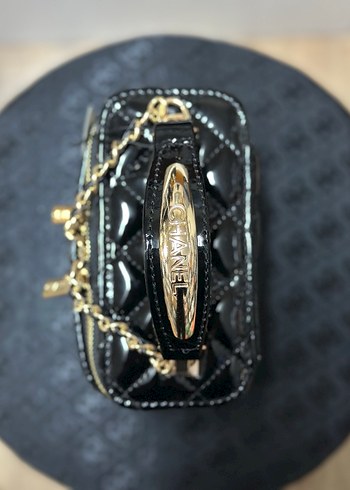 Chanel Zincir Detaylı Siyah Chanel Deri Çanta