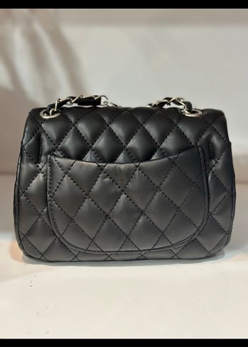 Chanel Zincir Detaylı Siyah Deri Kadın Çanta