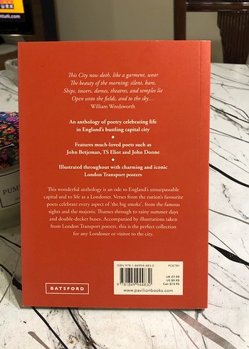 Favourite Poems of London Şiir Kitabı ilk baskı ingilizce - Görsel 2