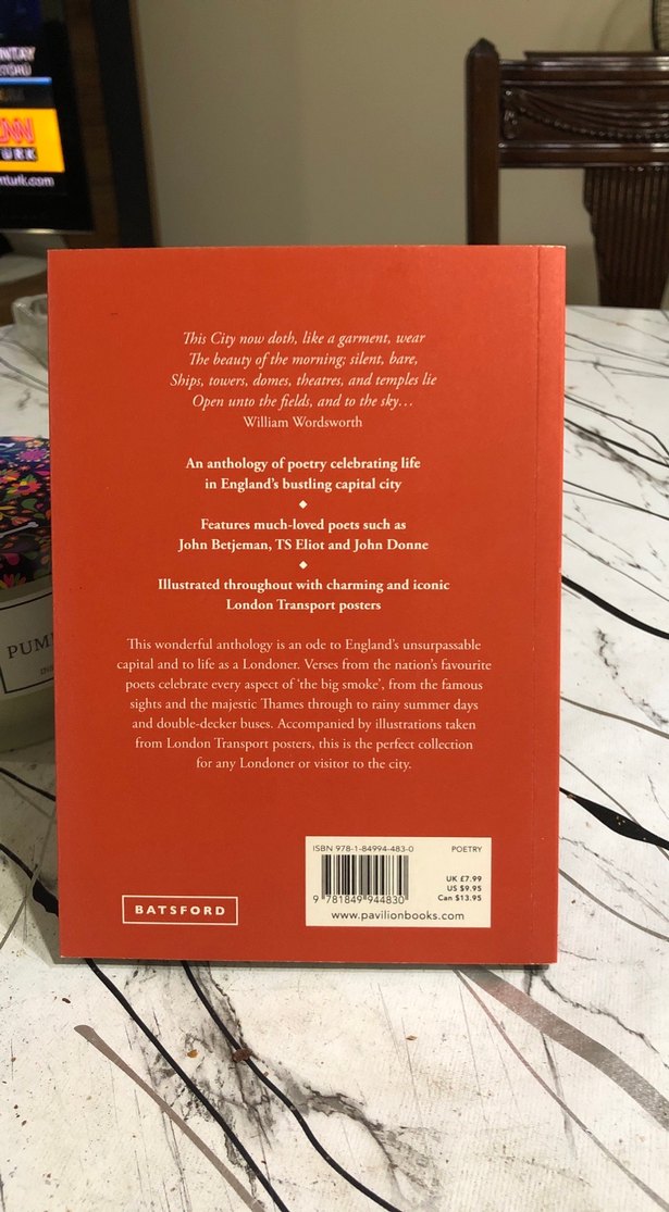 Favourite Poems of London Şiir Kitabı ilk baskı ingilizce - Görsel 2