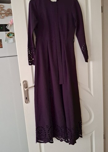 Uzun Mor Gotik Kadın Elbise