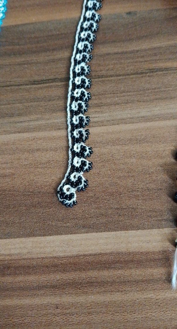 Turkuaz Yılan Desenli Zincirli Kadın El Zinciri - Görsel 2