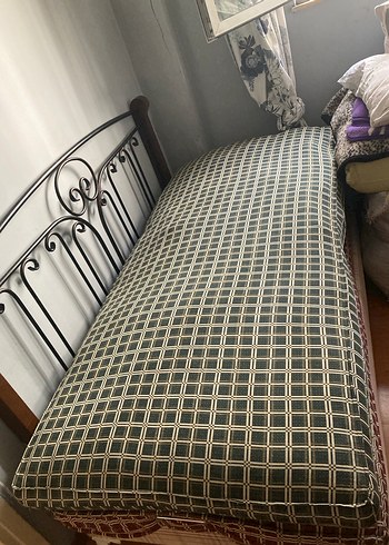 Pamuk yatak tek kişilik Baza içine tam standart ölçü Son düştü - Görsel 2