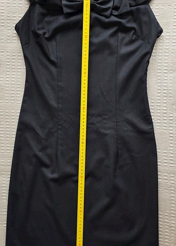 Kadın Siyah Fiyonk Detaylı Elbise - Görsel 7