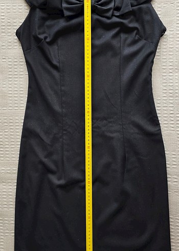 Kadın Siyah Fiyonk Detaylı Elbise - Görsel 3