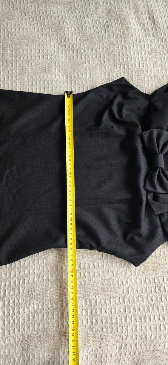 Kadın Siyah Fiyonk Detaylı Elbise - Görsel 5