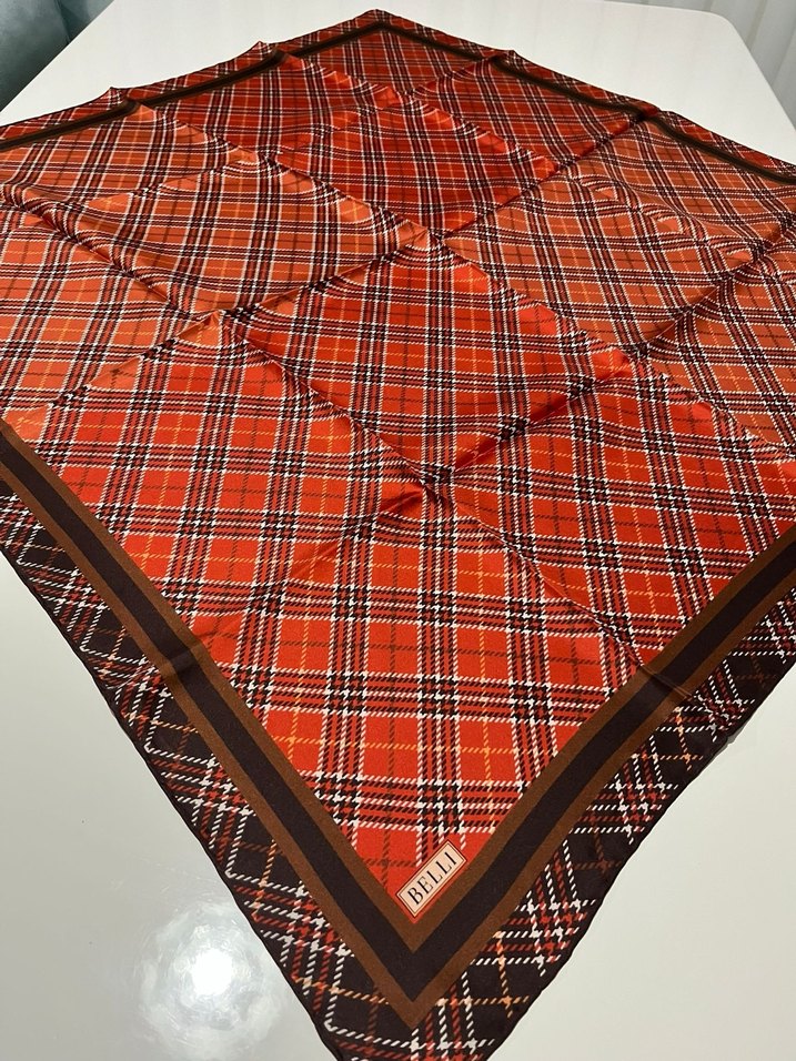 Kahverengi Bohem Kadın eşarp - Görsel 2