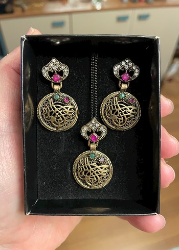 Tuğralı Kadın Takı Seti - Görsel 2
