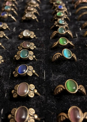 Çok Renkli Boncuklu Bohem Kadın Yüzükleri - Görsel 4