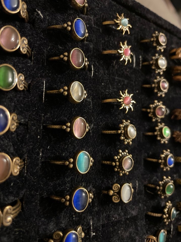 Çok Renkli Boncuklu Bohem Kadın Yüzükleri - Görsel 3