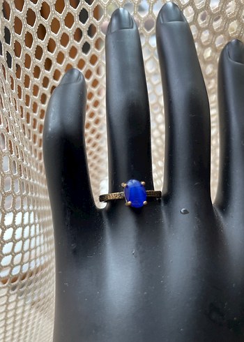 Mavi Boncuklu Bohem Kadın Yüzük - Görsel 2