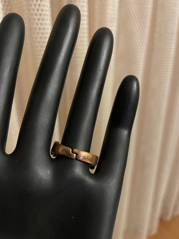 Taşlı bakır yüzük - Görsel 2