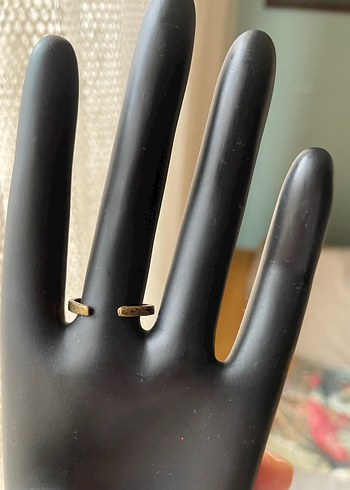 Minimalist Beyaz Boncuklu Kadın Yüzük - Görsel 3