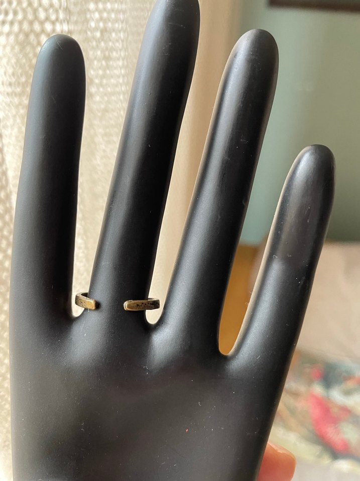 Minimalist Beyaz Boncuklu Kadın Yüzük - Görsel 3