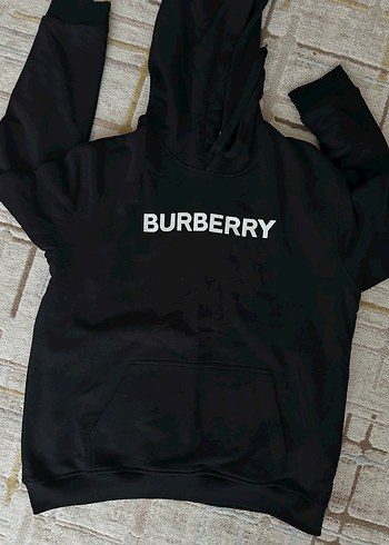 Burberry Siyah Kapüşonlu Sweatshirt