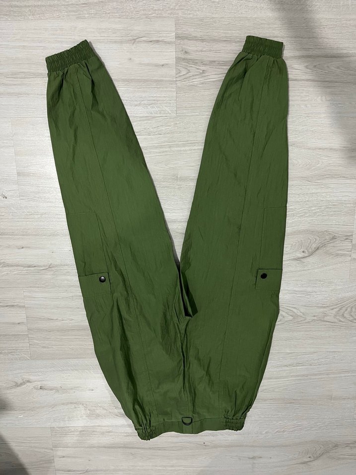 Kadın Haki Rahat Kesim Spor Pantolon - Görsel 2