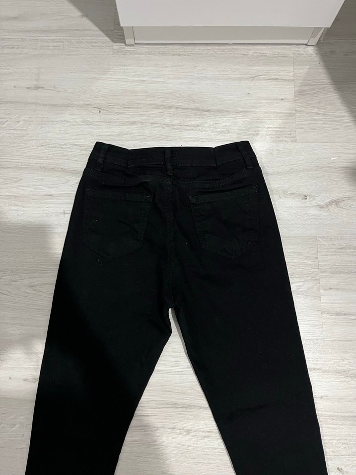 Siyah Kadın Skinny Denim Pantolon - Görsel 3