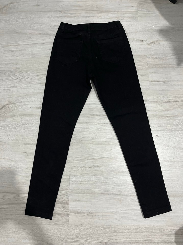 Siyah Kadın Skinny Denim Pantolon - Görsel 2