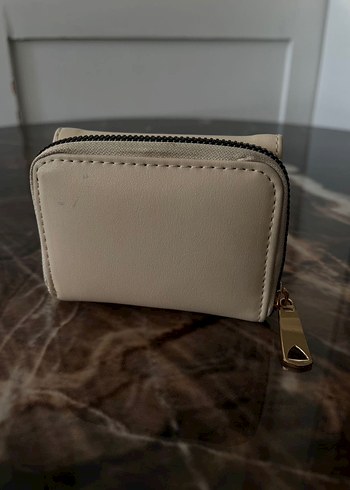 Bej Deri Fermuarlı Kadın Cüzdanı - Görsel 2