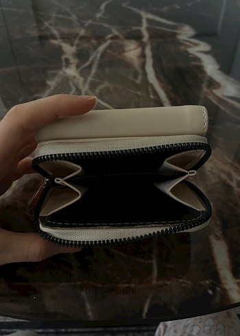 Bej Deri Fermuarlı Kadın Cüzdanı - Görsel 4