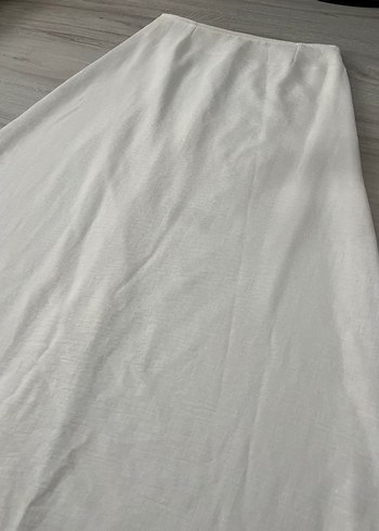 YENİ & ASTARLI BEYAZ ETEK - Görsel 3