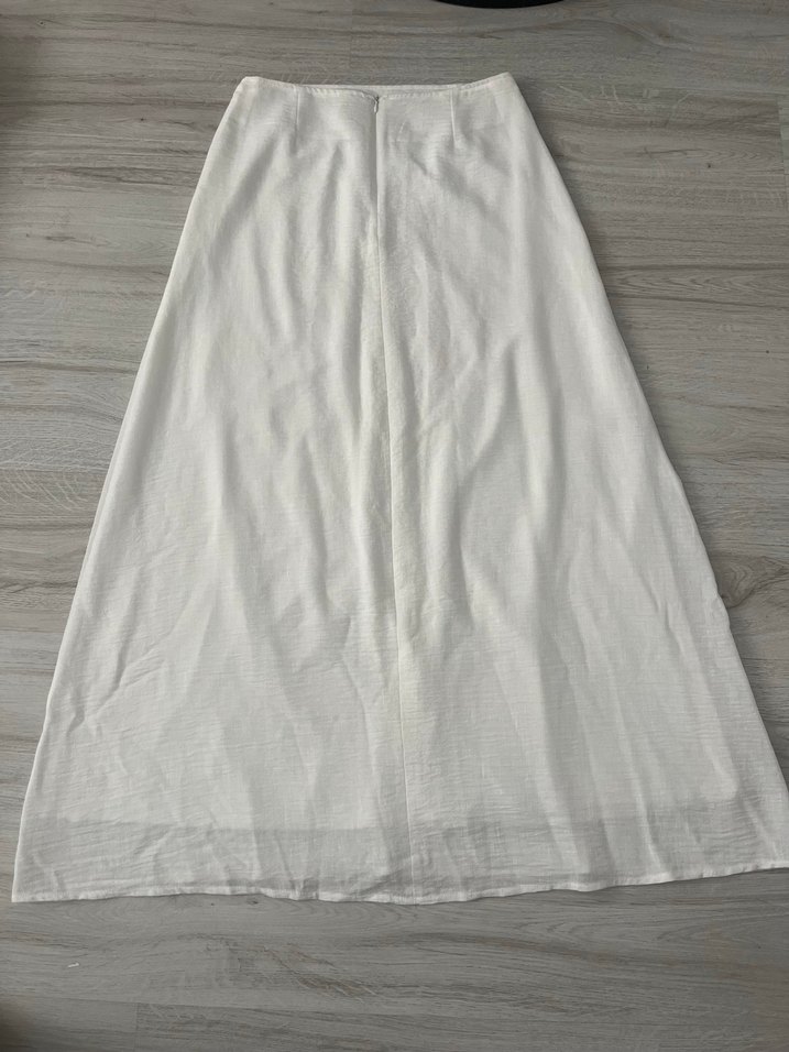 YENİ & ASTARLI BEYAZ ETEK - Görsel 5