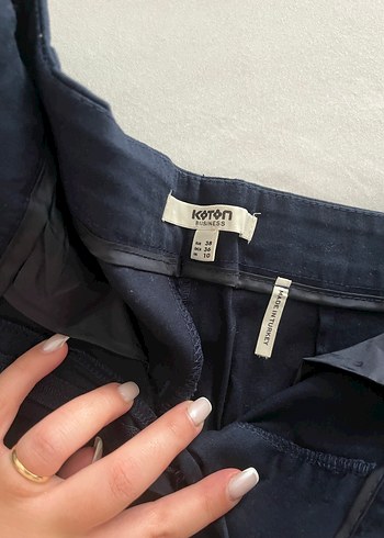 Koton Lacivert Mini Yüksek Bel Kadın Şort