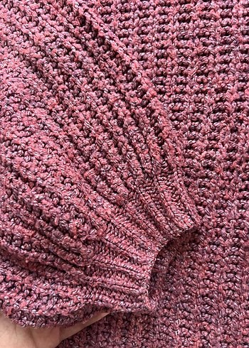 Pembe Triko Kadın Kazak - Görsel 4