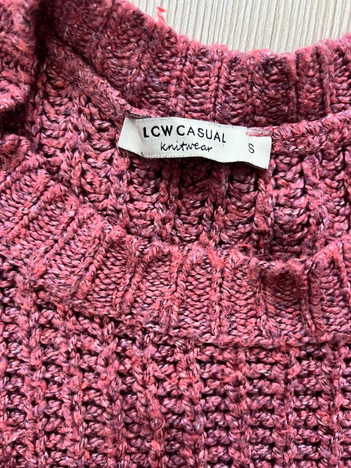 Pembe Triko Kadın Kazak - Görsel 3