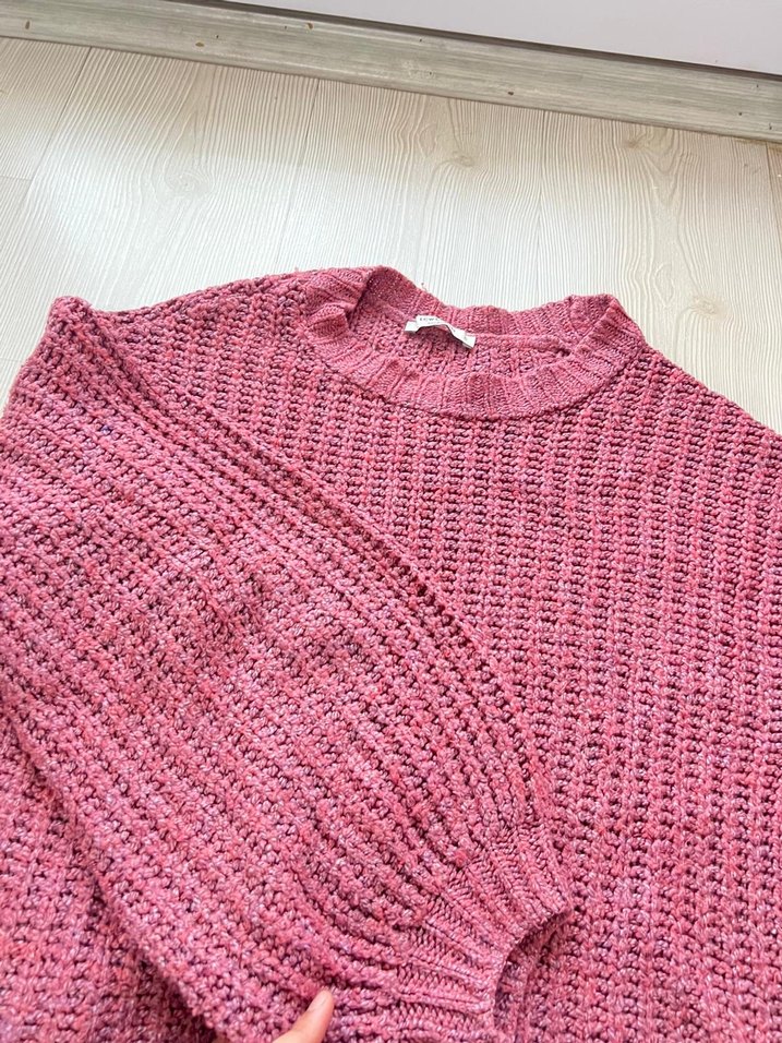 Pembe Triko Kadın Kazak - Görsel 2