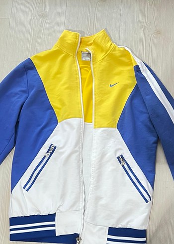 Sarı Renkli Nike Kadın Spor Eşofman Üstü - Görsel 2