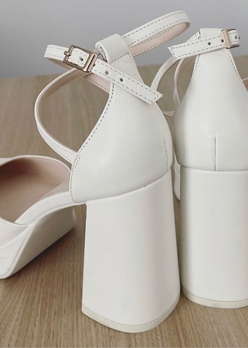 Deichmann Beyaz Platform Topuklu Kadın Ayakkabı