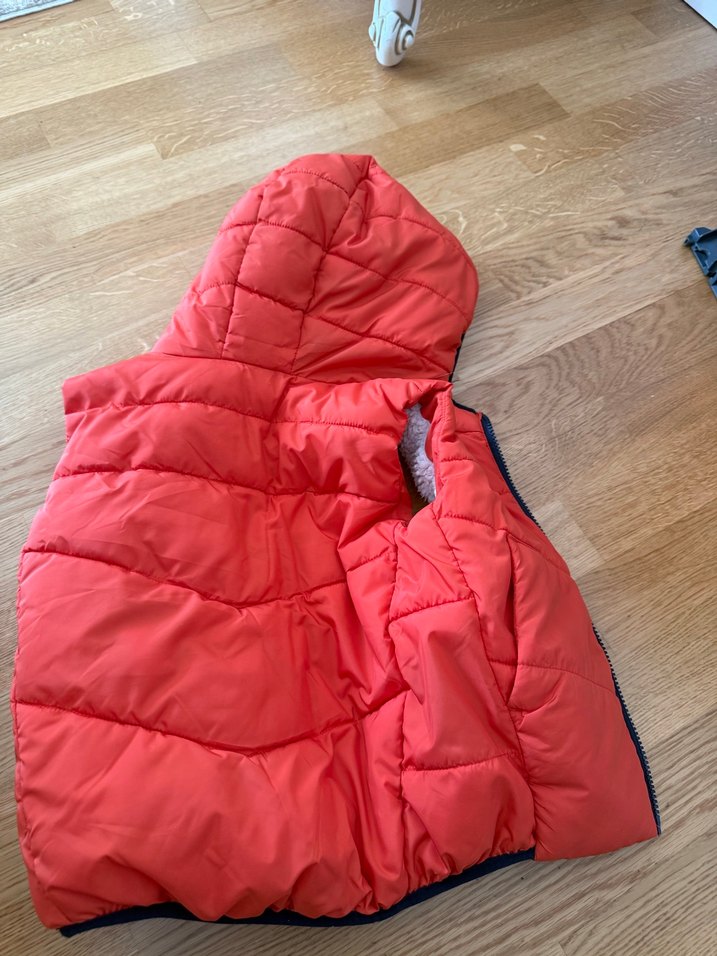 Kürk Detaylı Kırmızı Erkek Çocuk Mont - Görsel 3