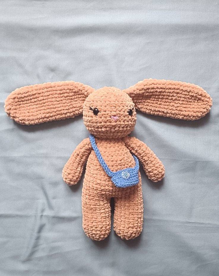 Kahve Peluş Tavşan Oyuncak - Görsel 2