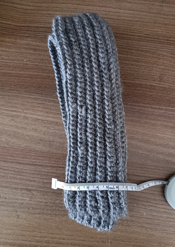 Gri Y2k Atkı 2metre - Görsel 3