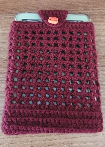 Bordo El Örgüsü kindle kılıfı - Görsel 5