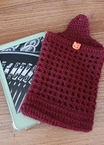 Bordo El Örgüsü kindle kılıfı - Görsel 2